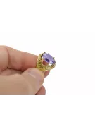 Кольцо Александрит 14-кв Желтое золото Винтаж изделия vrc003y